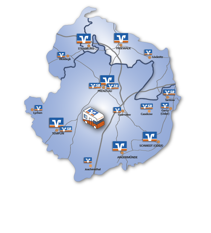 Übersicht der Filialen Übersicht der Filialen